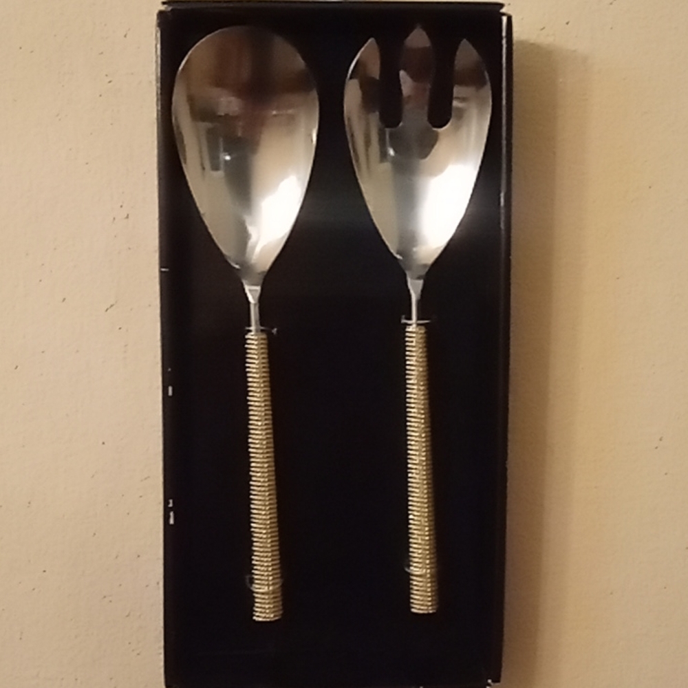 Nanette Lepore Stainless Salad Fork & Spoon